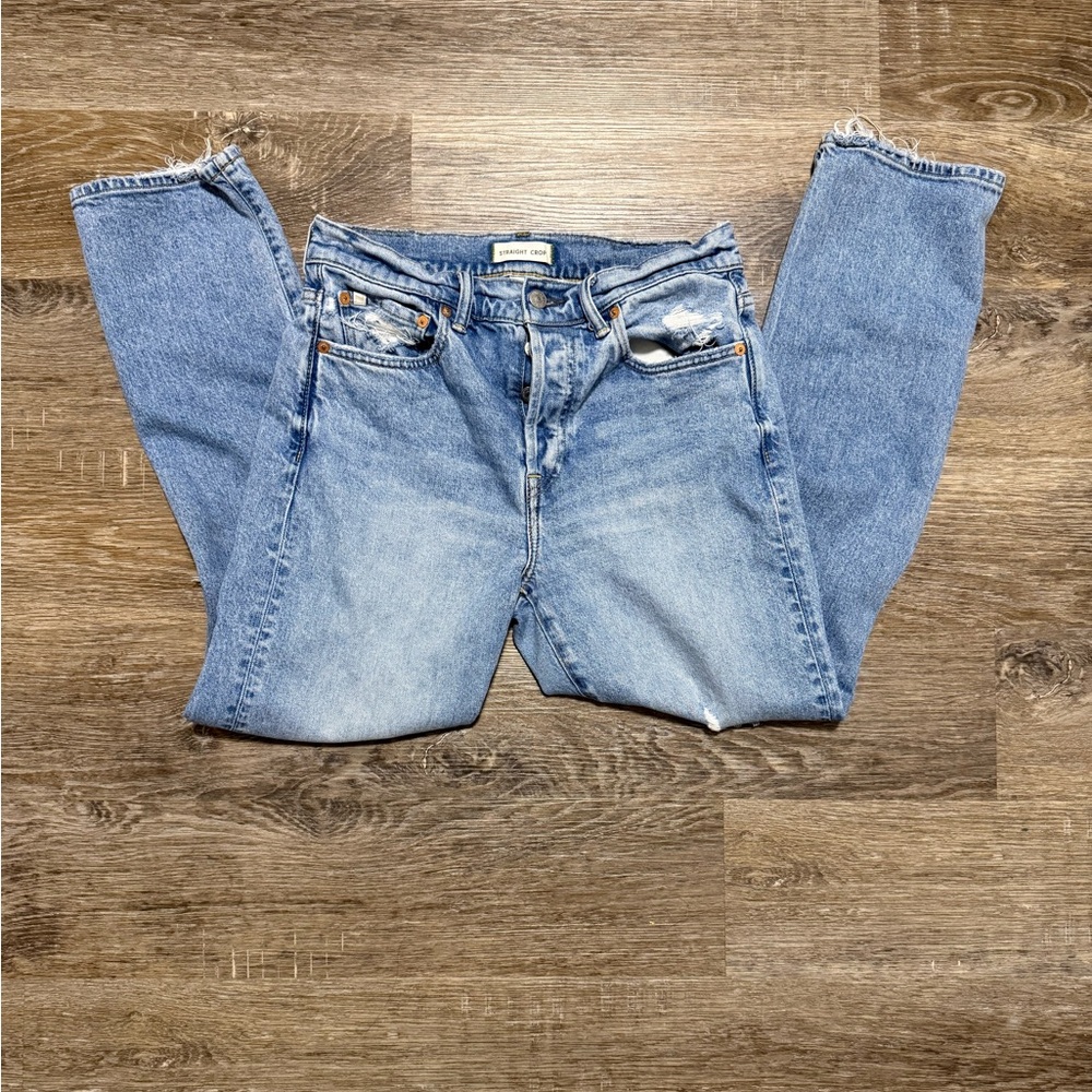 American Eagle Light Blue Straight Leg Jeans